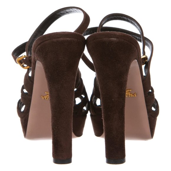 💥HP💥 Prada Suede Multistrap Sandals - Picture 3 of 6